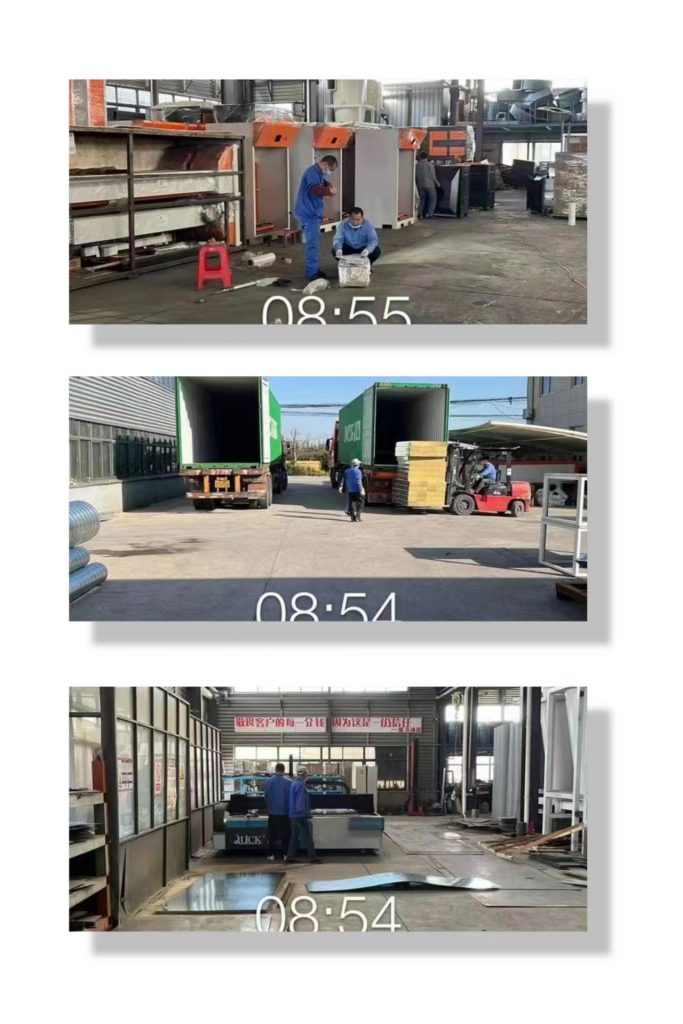 來自噴塑生產線設備廠家新月生產基地的忙碌 來自噴塑生產線設備廠家新月生產基地的忙碌