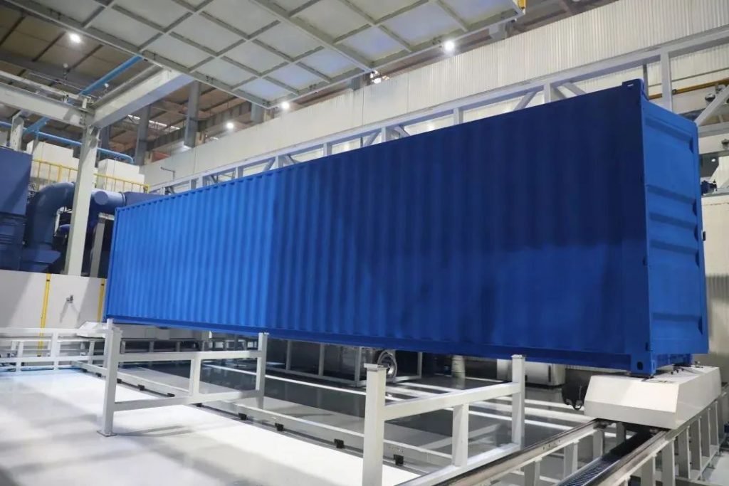 不是夢-集裝箱自動噴涂流水線實現整箱粉末涂裝! 不是夢-集裝箱自動噴涂流水線實現整箱粉末涂裝!