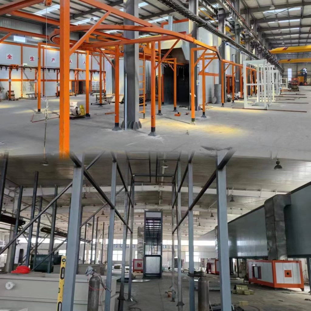 自動噴涂生產線廠家助力營口公路工程順利調試!