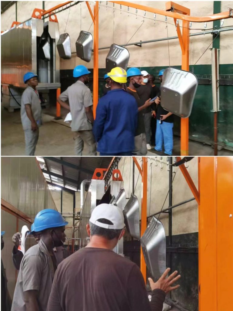 海外安裝-新月噴涂線設(shè)備獲科特迪瓦客戶高度認(rèn)可! 海外安裝-新月噴涂線設(shè)備獲科特迪瓦客戶高度認(rèn)可!